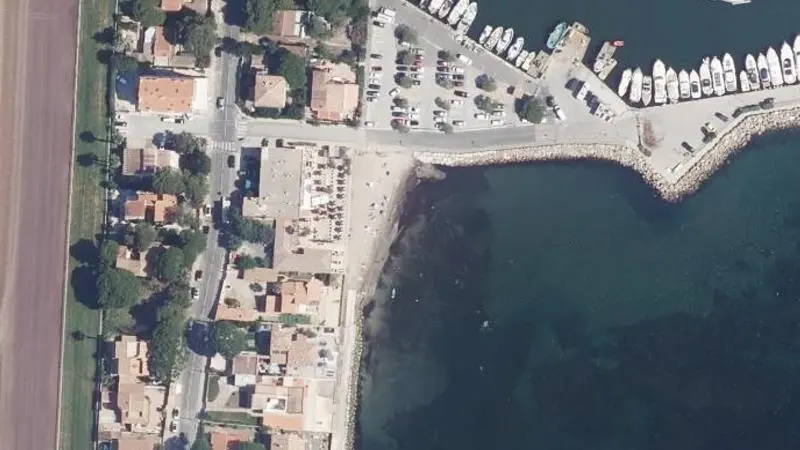 Vue aérienne : La Potiniere (port)
