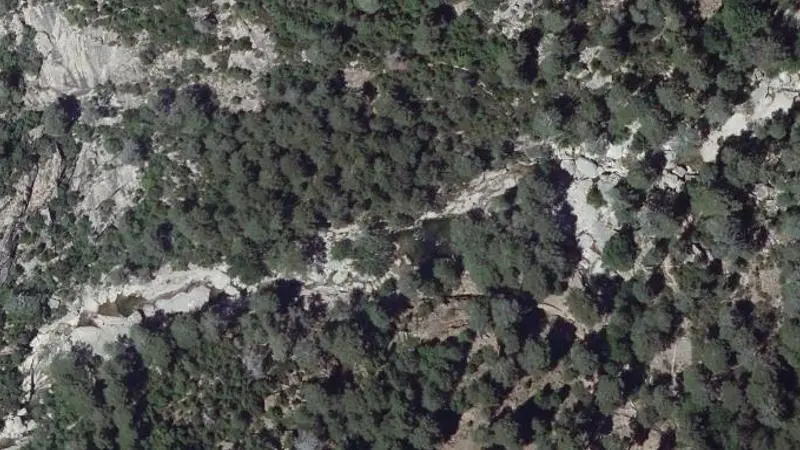 Vue aérienne : Piscine Naturelle