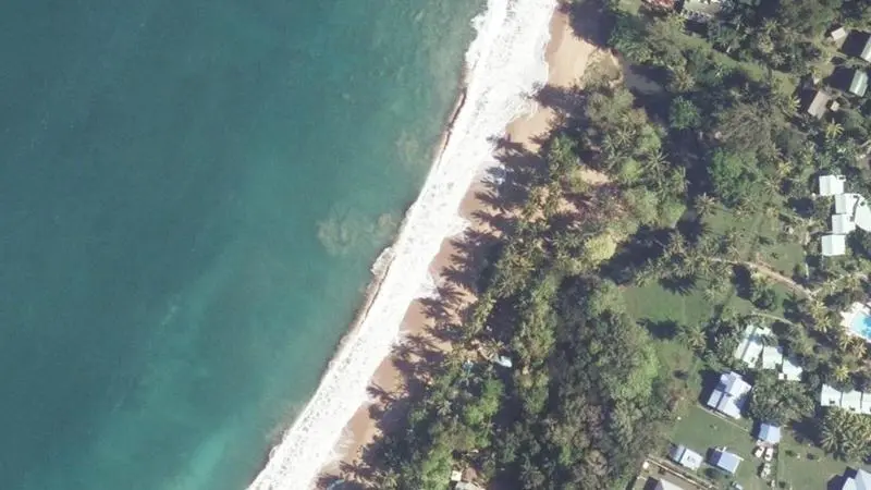 Vue aérienne : Grande Anse Entree Plage