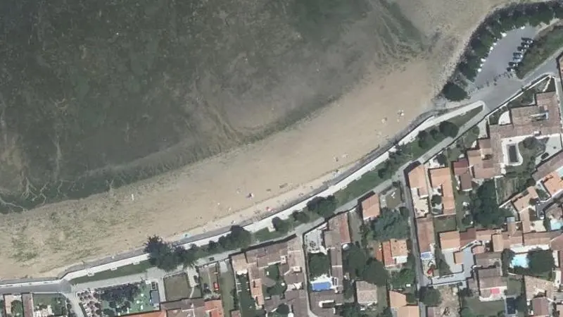Vue aérienne : Plage de l'Arnerault