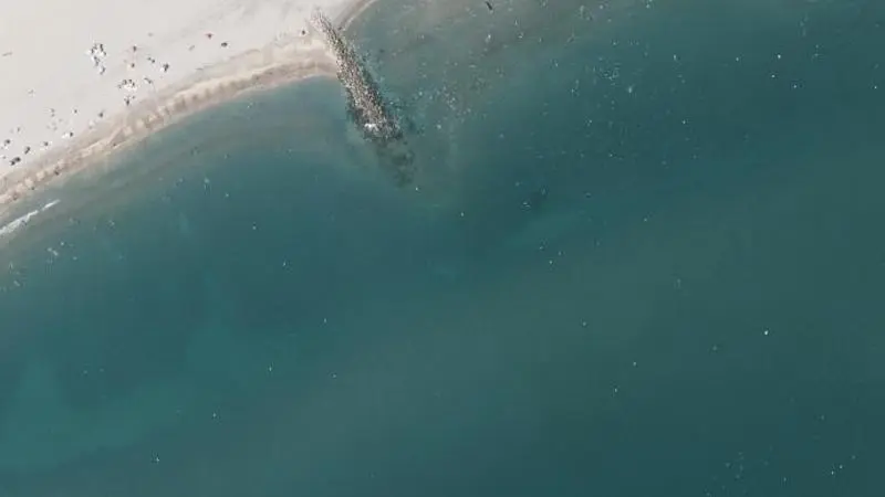 Vue aérienne : Plage du Lido