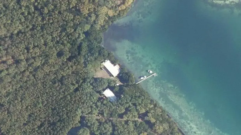 Vue aérienne : Baie Coco