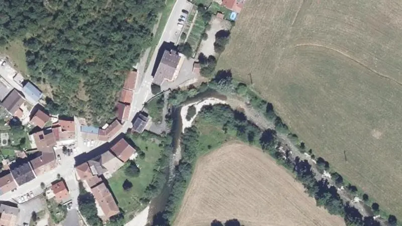 Vue aérienne : Plage de la Bourne