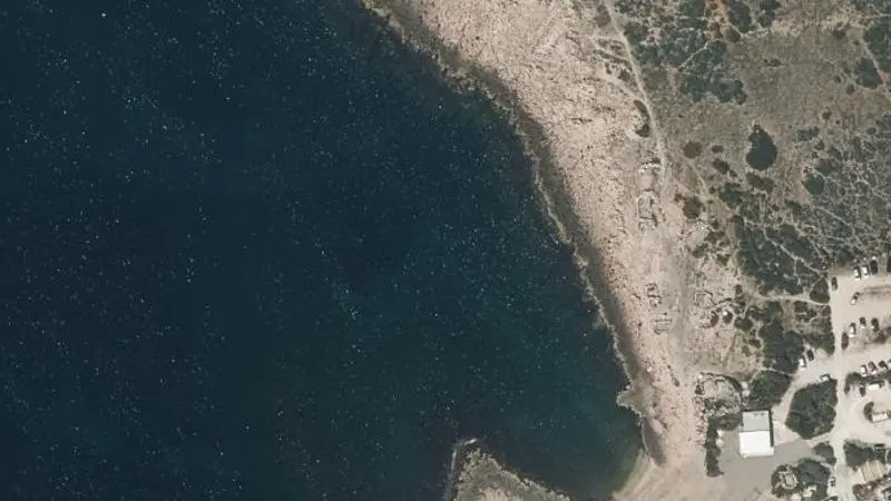 Vue aérienne : Plage de Bonnieu
