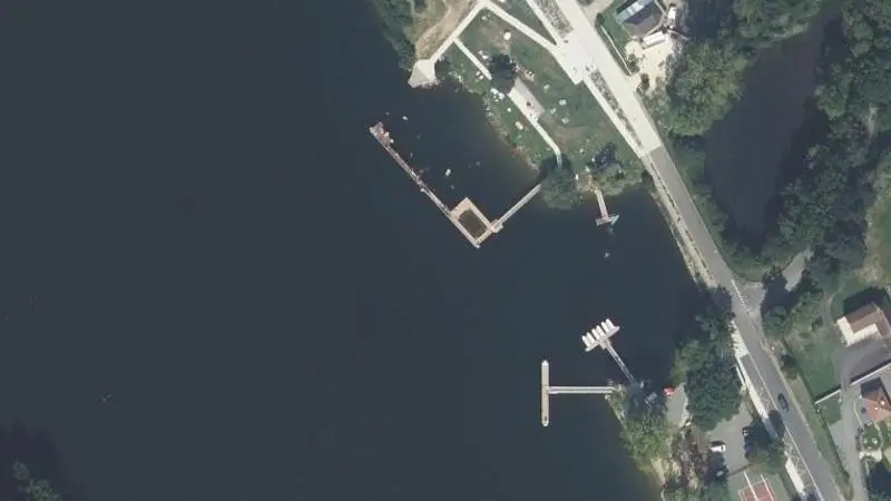 Vue aérienne : Lac de Rabodange