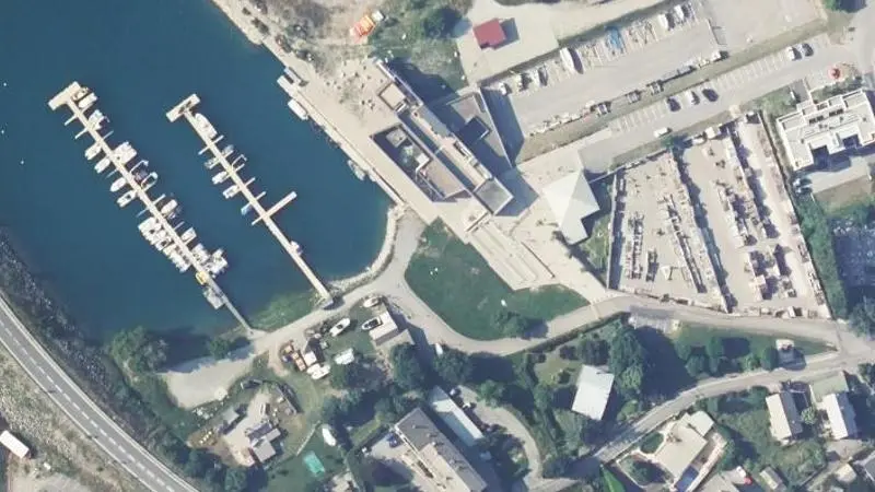 Vue aérienne : Baie de la Gendarmerie