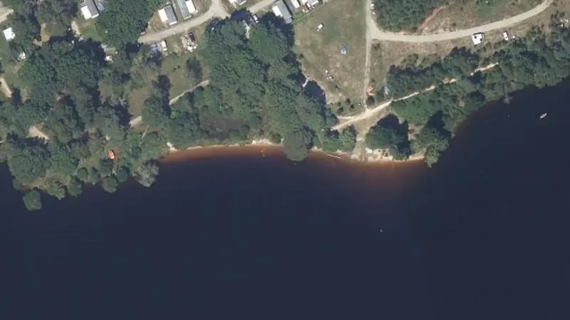 Vue aérienne : Plage de Masgrangeas
