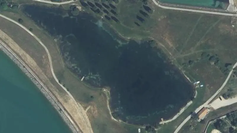 Vue aérienne : Base de Loisirs de Germanette