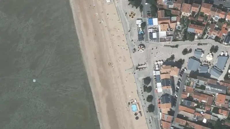 Vue aérienne : Plage Ouest