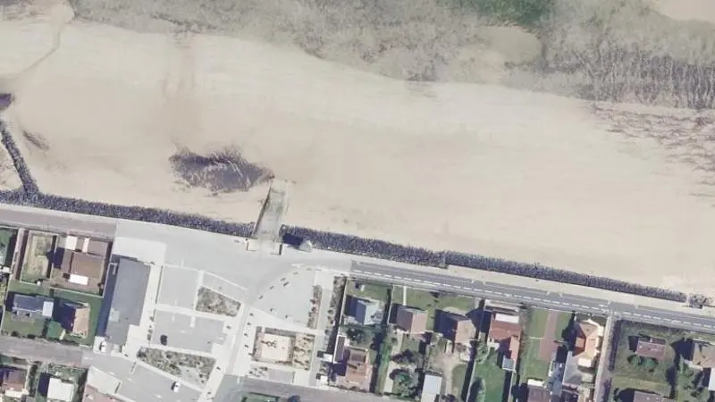 Vue aérienne : Boulevard de la Plage