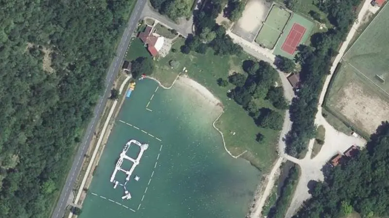 Vue aérienne : Lac Vert