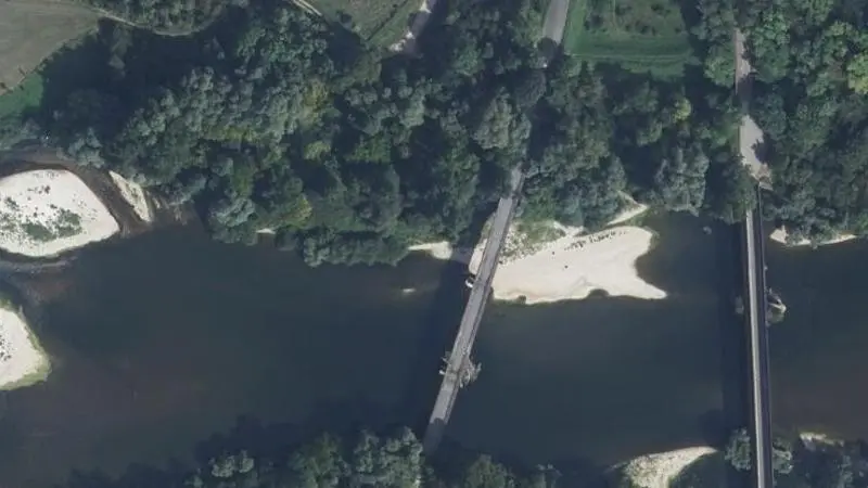Vue aérienne : Plage du Doubs