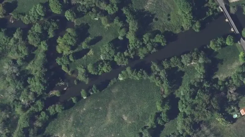 Vue aérienne : La Dronne