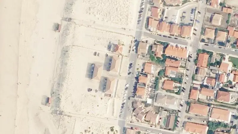 Vue aérienne : Plage Sud