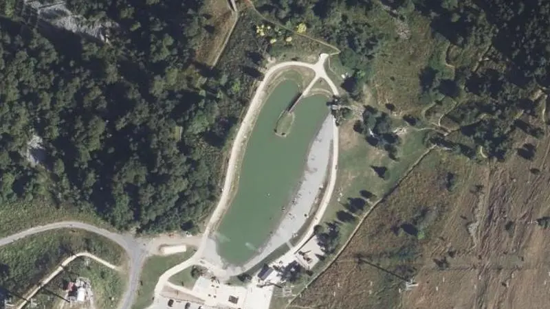Vue aérienne : Lac de la Buissonnière