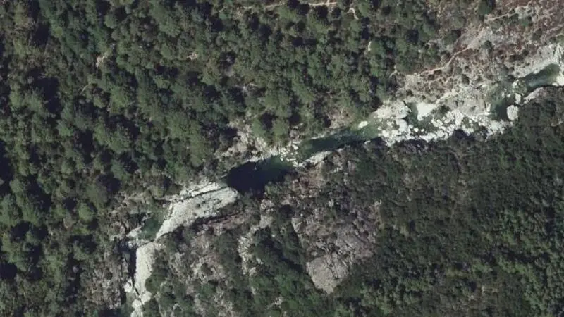 Vue aérienne : Lavu Niellu - Lac Noir