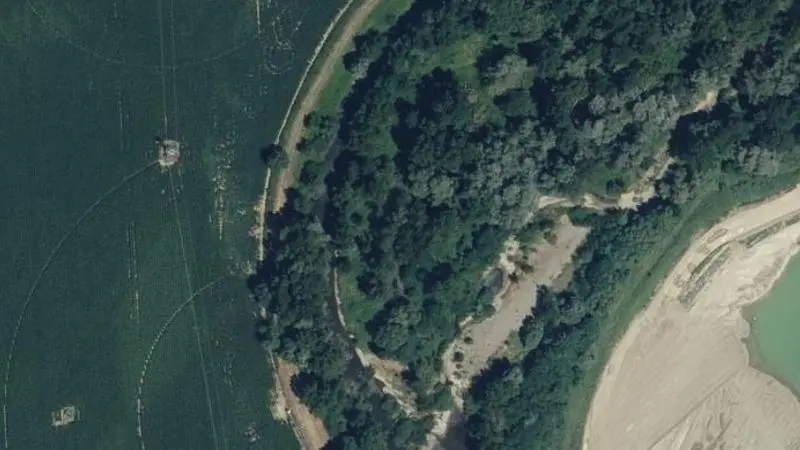 Vue aérienne : Plage de l'Echez