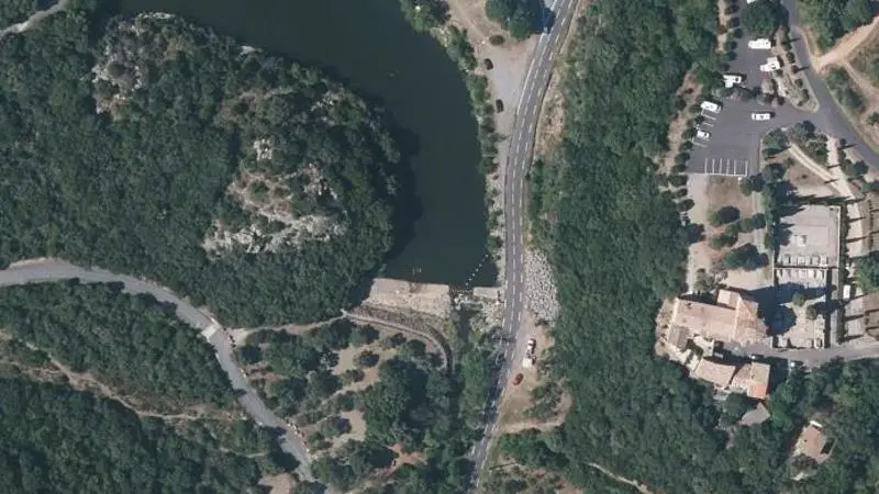Vue aérienne : Plan d'eau des Olivettes