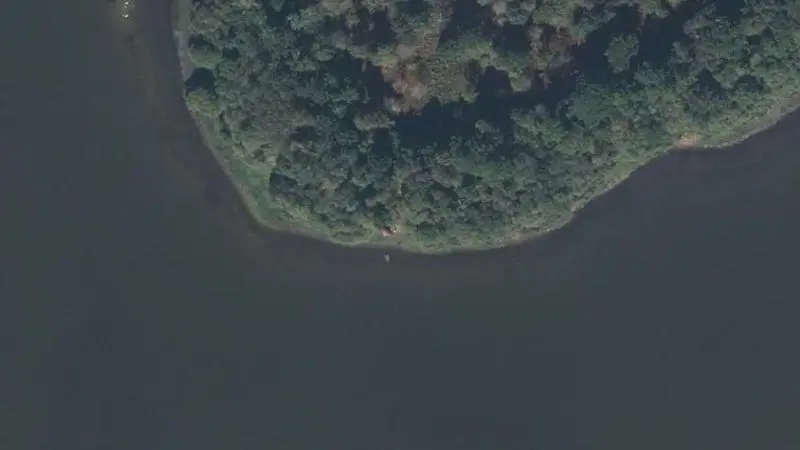 Vue aérienne : Plage de l'étang de Boulet