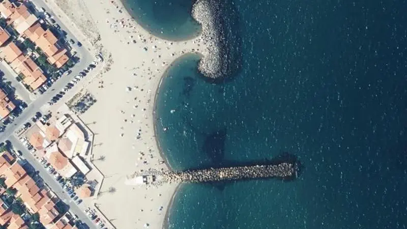 Vue aérienne : Plage du 3eme Epi