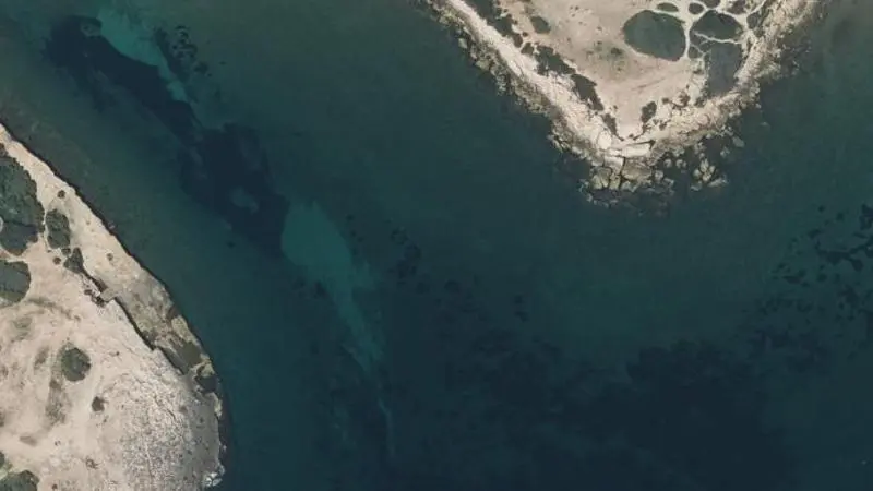 Vue aérienne : Anse de Couronne Vieille