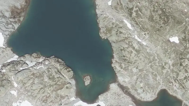 Vue aérienne : Lac Blanc