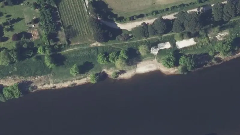Vue aérienne : Plage des Bardoulets Port Ste Foy
