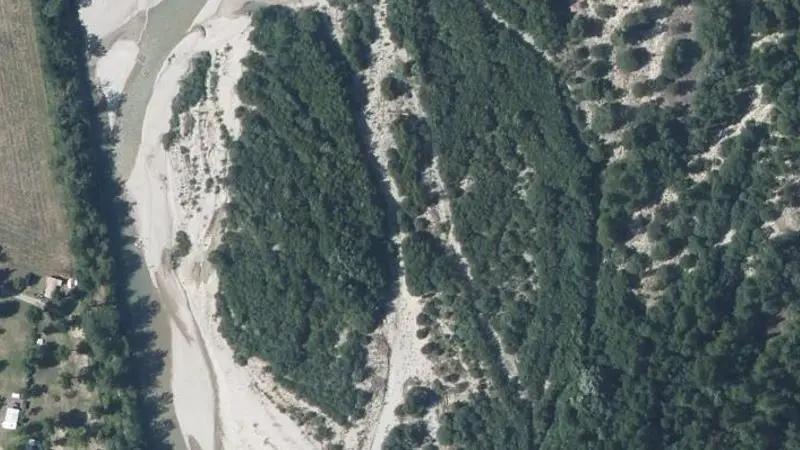 Vue aérienne : Drome Amont de Vercheny