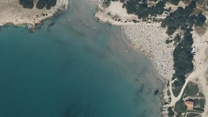 Vue aérienne : Plages de la Saulce et de Sainte Croix
