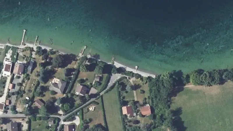 Vue aérienne : Plage des Balises