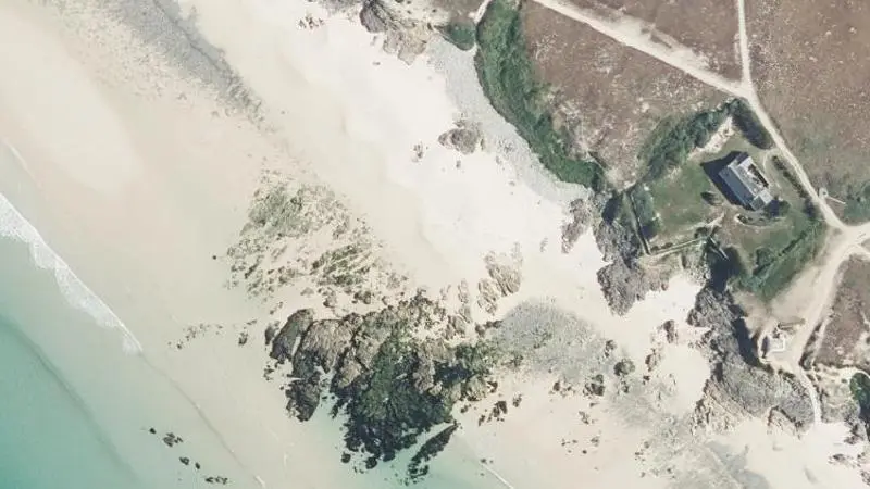 Vue aérienne : Anse du Cabestan