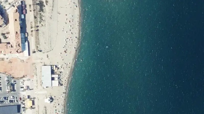 Vue aérienne : Plage Centrale Ste-Marie