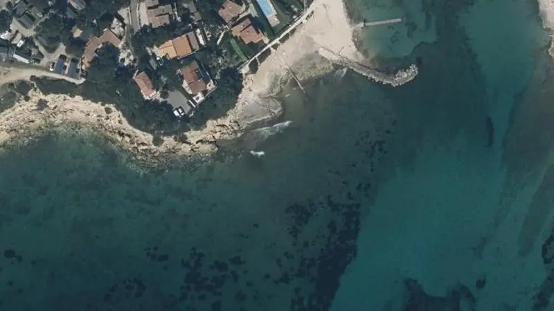 Vue aérienne : Anse des Tamaris
