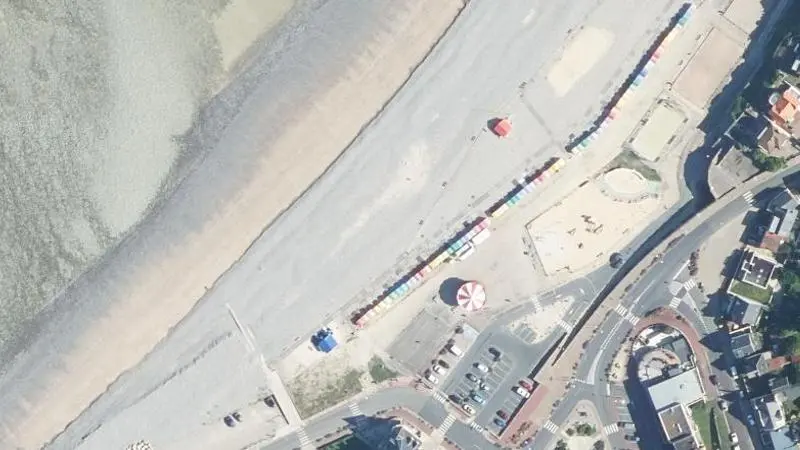 Vue aérienne : Criel-Plage