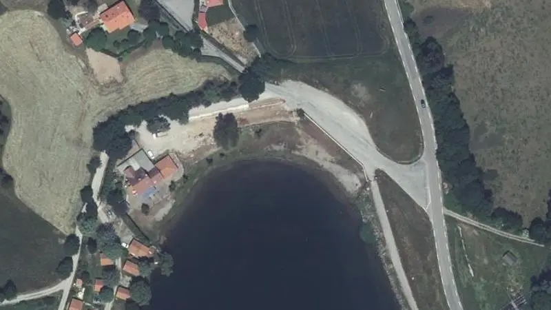 Vue aérienne : Lac de Pellautier