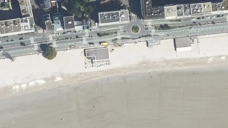 Vue aérienne : Baie de la Baule