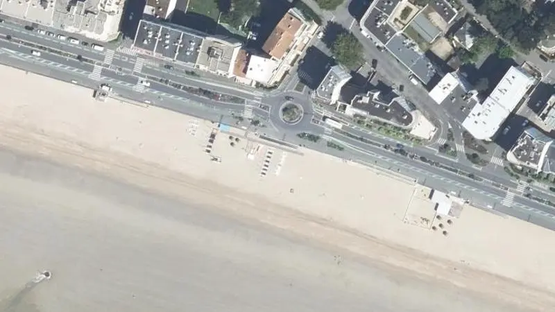 Vue aérienne : Baie de la Baule