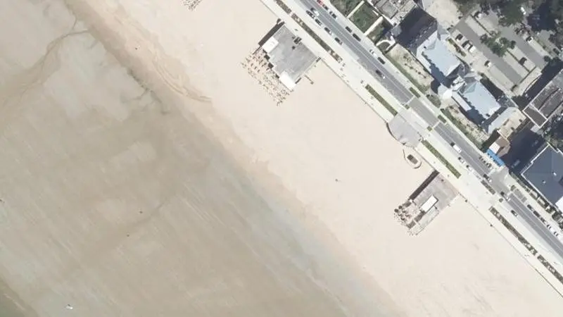 Vue aérienne : Plage des Libraires