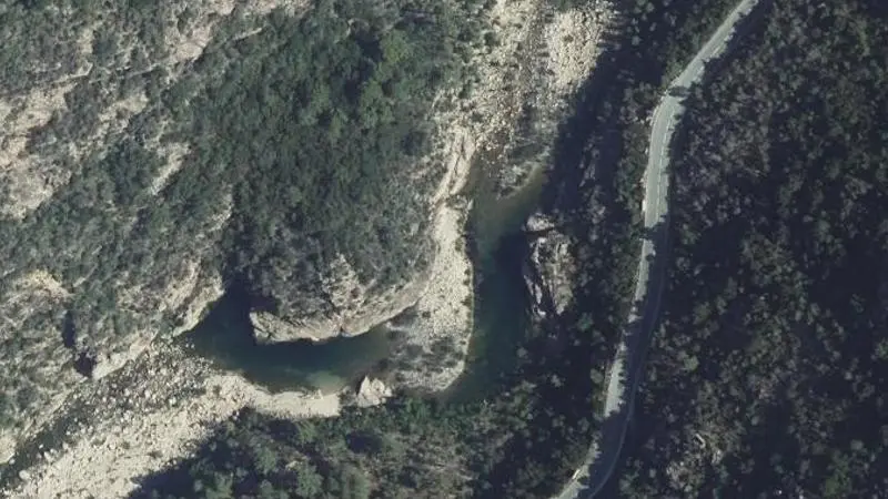 Vue aérienne : Plage de la Solenzara