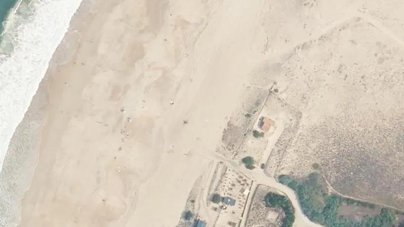 Vue aérienne : Plage d'Ondres