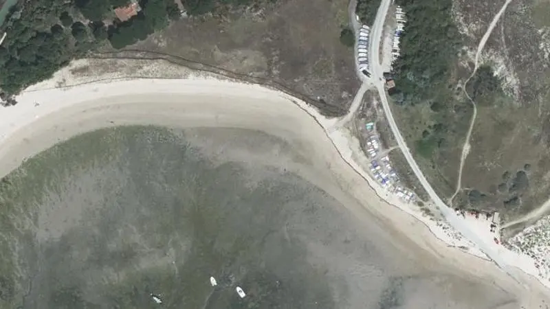 Vue aérienne : Plage du Grouin