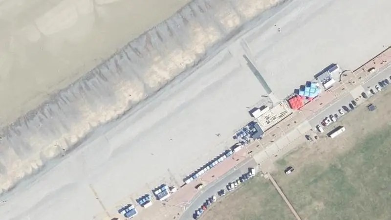 Vue aérienne : Dieppe-Plage
