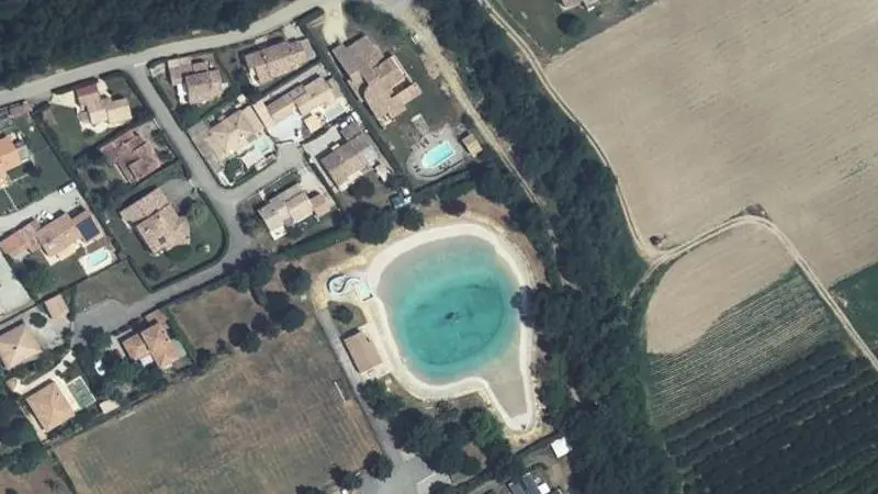 Vue aérienne : Base de Loisirs de Champbeau