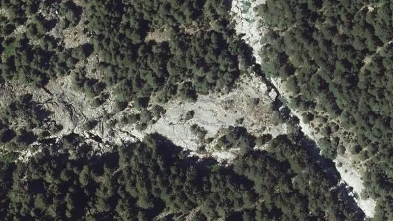 Vue aérienne : Les pierres plates