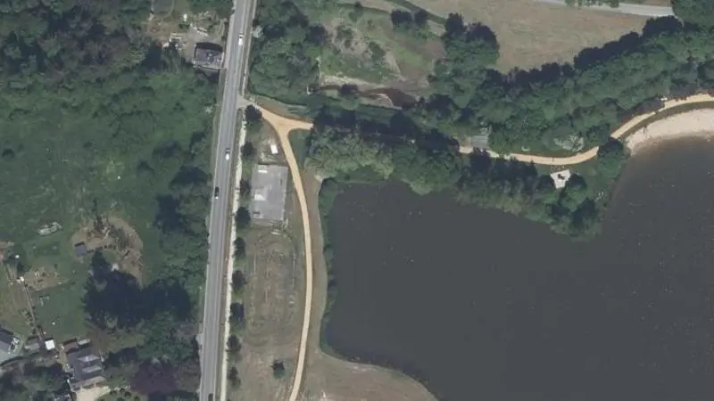 Vue aérienne : Etang de Buhel