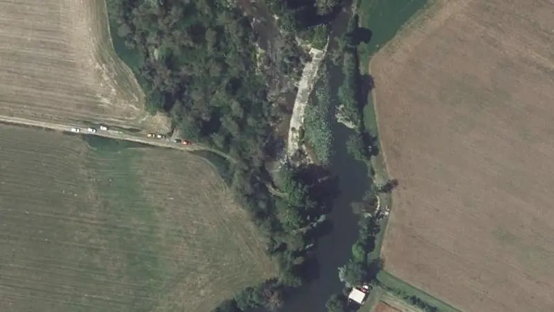 Vue aérienne : Plage de la Meuse