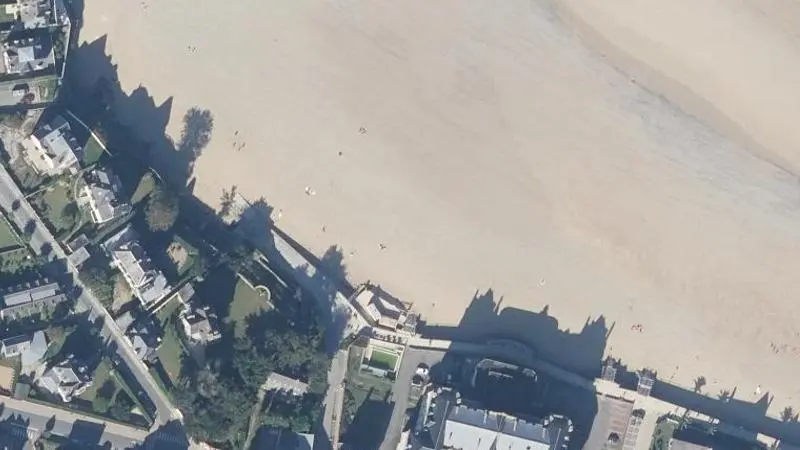 Vue aérienne : La Grande Plage