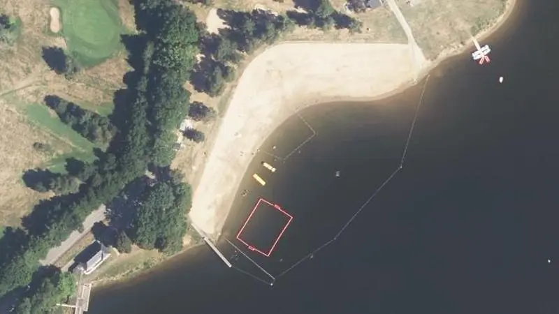 Vue aérienne : La Plage