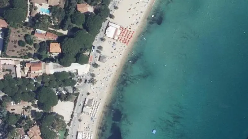 Vue aérienne : Plage Saint Clair