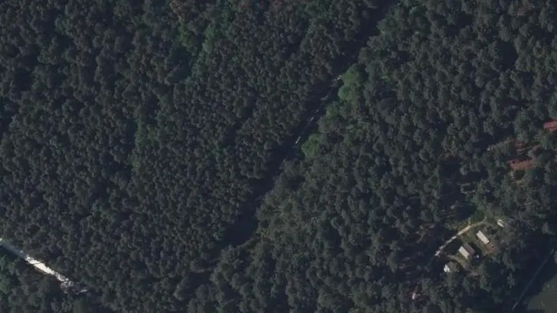 Vue aérienne : Lac de Rille Retenue de Pincemaille